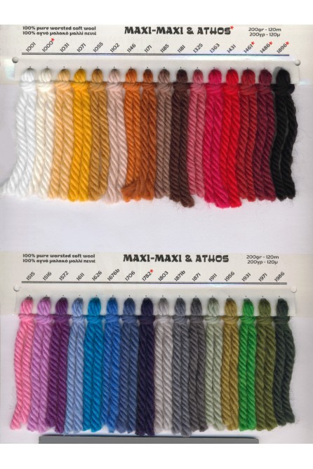 Maxi-maxi, 4ply Pure Fine Wool Yarn, Black, Worsted, Super Bulky, 120m/200gr